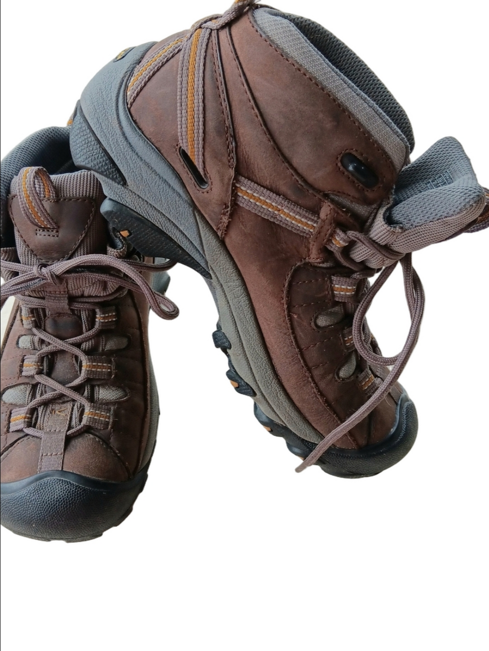 KEEN Hiking Boots Women's Brown Leather Targhee II Mid Waterproof EU36 W5.5 M4